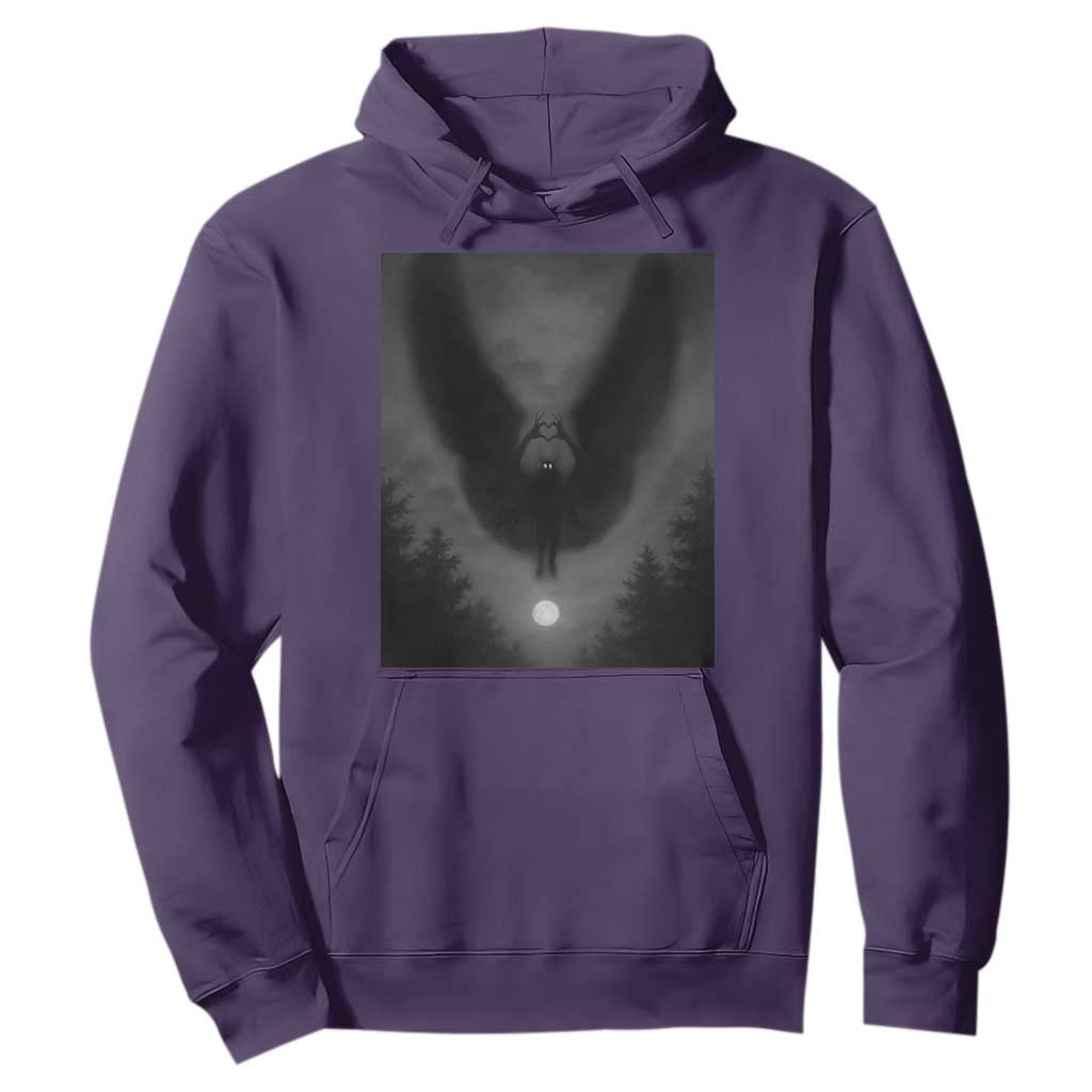 Mothman Hoodie Horror Poster Halloween Cryptid Lover TS10 Purple Print Your Wear