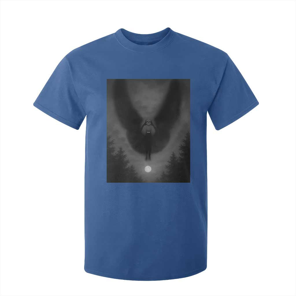 Mothman T Shirt For Kid Horror Poster Halloween Cryptid Lover TS10 Royal Blue Print Your Wear