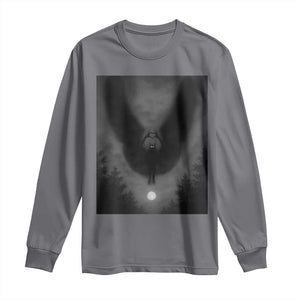 Mothman Long Sleeve Shirt Horror Poster Halloween Cryptid Lover TS10 Charcoal Print Your Wear