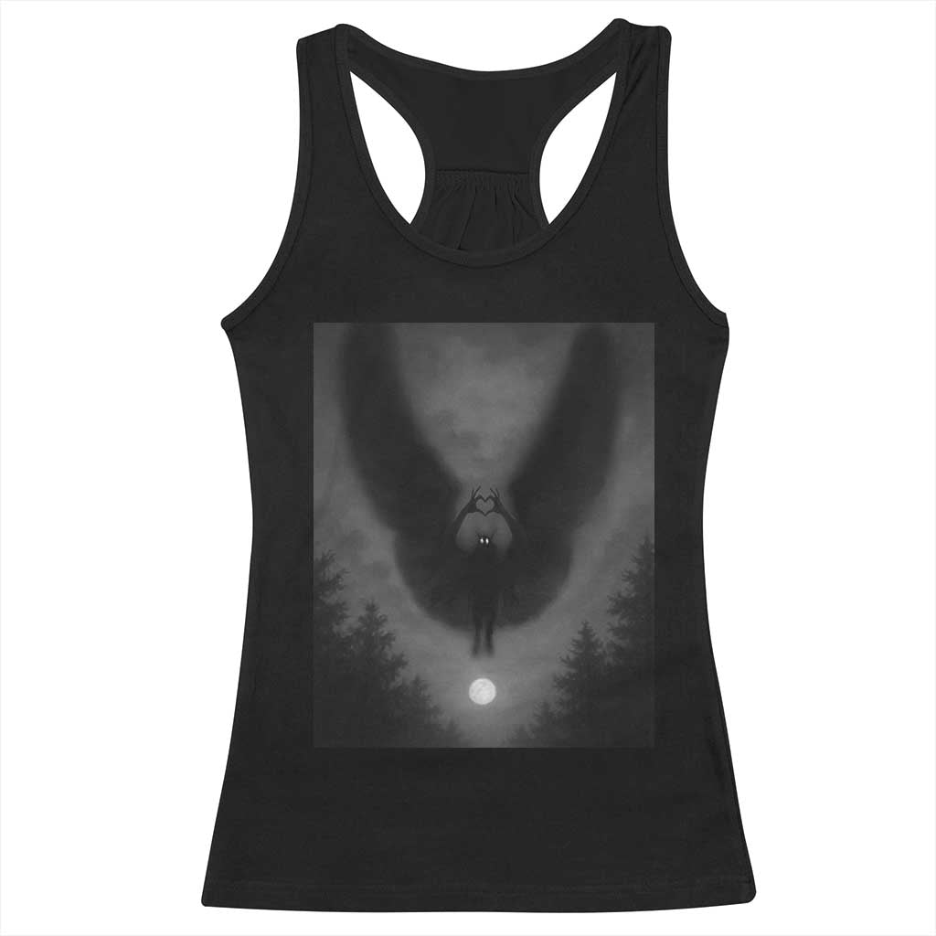 Mothman Racerback Tank Top Horror Poster Halloween Cryptid Lover TS10 Black Print Your Wear