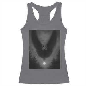 Mothman Racerback Tank Top Horror Poster Halloween Cryptid Lover TS10 Charcoal Print Your Wear