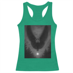 Mothman Racerback Tank Top Horror Poster Halloween Cryptid Lover TS10 Irish Green Print Your Wear