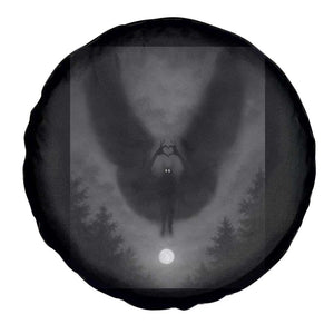 Mothman Spare Tire Cover Horror Poster Halloween Cryptid Lover TS10 Print Your Wear
