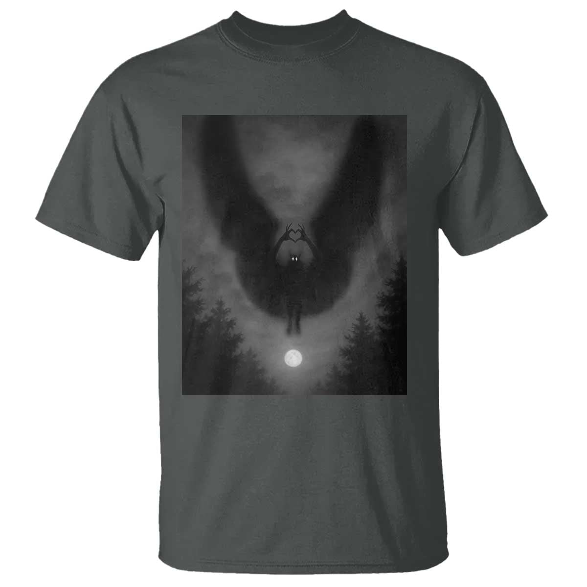 Mothman T Shirt Horror Poster Halloween Cryptid Lover TS10 Dark Heather Print Your Wear