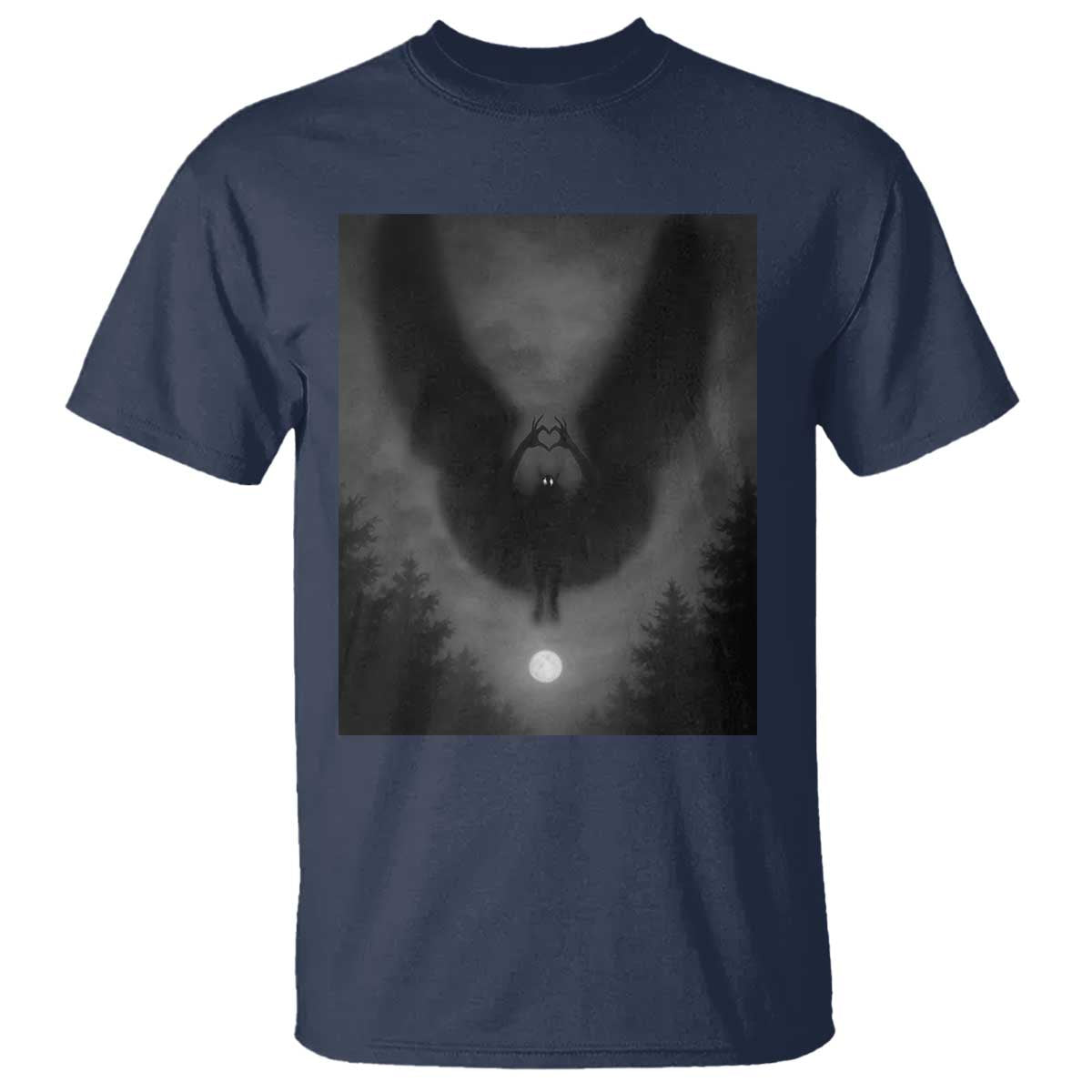 Mothman T Shirt Horror Poster Halloween Cryptid Lover TS10 Navy Print Your Wear