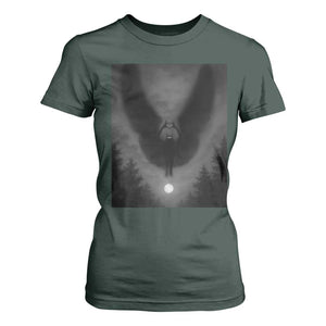 Mothman T Shirt For Women Horror Poster Halloween Cryptid Lover TS10 Dark Forest Green Print Your Wear