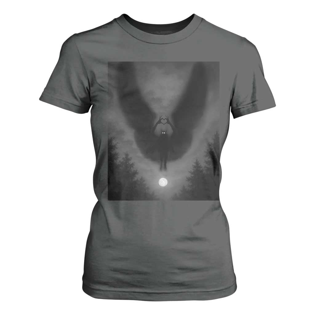 Mothman T Shirt For Women Horror Poster Halloween Cryptid Lover TS10 Dark Heather Print Your Wear