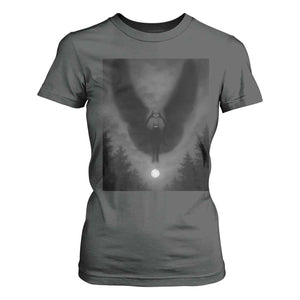 Mothman T Shirt For Women Horror Poster Halloween Cryptid Lover TS10 Dark Heather Print Your Wear