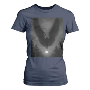 Mothman T Shirt For Women Horror Poster Halloween Cryptid Lover TS10 Navy Print Your Wear