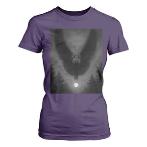 Mothman T Shirt For Women Horror Poster Halloween Cryptid Lover TS10 Purple Print Your Wear