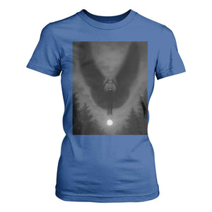 Mothman T Shirt For Women Horror Poster Halloween Cryptid Lover TS10 Royal Blue Print Your Wear