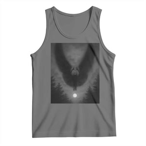 Mothman Tank Top Horror Poster Halloween Cryptid Lover TS10 Black Heather Print Your Wear