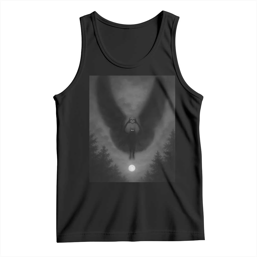 Mothman Tank Top Horror Poster Halloween Cryptid Lover TS10 Black Print Your Wear
