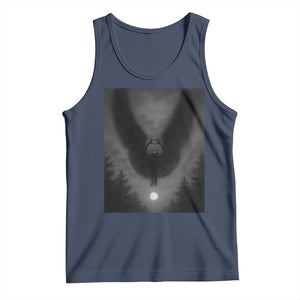 Mothman Tank Top Horror Poster Halloween Cryptid Lover TS10 Navy Print Your Wear