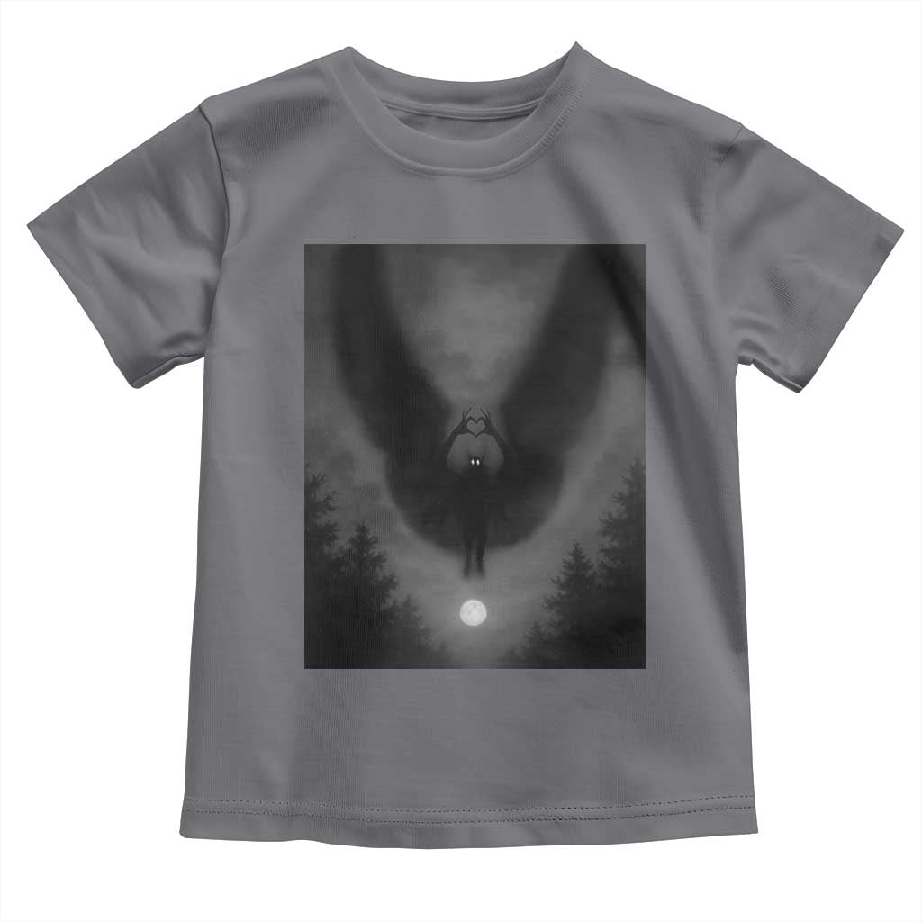 Mothman Toddler T Shirt Horror Poster Halloween Cryptid Lover TS10 Charcoal Print Your Wear