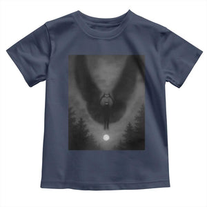 Mothman Toddler T Shirt Horror Poster Halloween Cryptid Lover TS10 Navy Print Your Wear