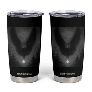 Mothman Tumbler Cup Horror Poster Halloween Cryptid Lover TS10 Black Print Your Wear