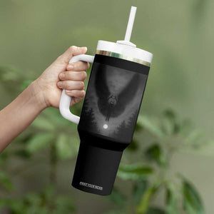 Mothman Tumbler With Handle Horror Poster Halloween Cryptid Lover TS10 Print Your Wear