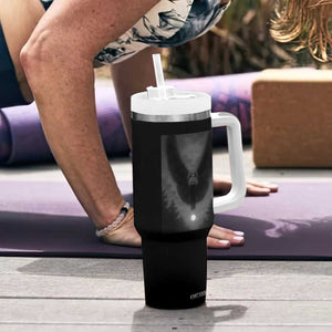 Mothman Tumbler With Handle Horror Poster Halloween Cryptid Lover TS10 Print Your Wear