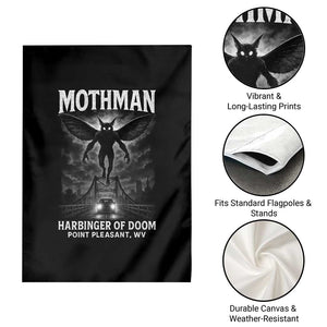 Mothman Garden Flag Horror Poster Halloween Harbinger of Doom Cryptid Creature TS10 Print Your Wear
