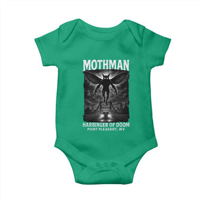 Mothman Baby Onesie Horror Poster Halloween Harbinger of Doom Cryptid Creature TS10 Irish Green Print Your Wear