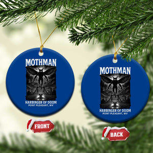 Mothman Ceramic Ornament Horror Poster Halloween Harbinger of Doom Cryptid Creature TS10 1pc Blue Print Your Wear