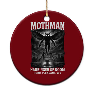 Mothman Ceramic Ornament Horror Poster Halloween Harbinger of Doom Cryptid Creature TS10 1pc Red Print Your Wear