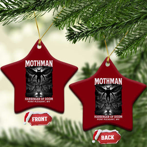 Mothman Ceramic Ornament Horror Poster Halloween Harbinger of Doom Cryptid Creature TS10 Print Your Wear