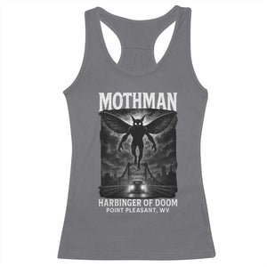 Mothman Racerback Tank Top Horror Poster Halloween Harbinger of Doom Cryptid Creature TS10 Charcoal Print Your Wear