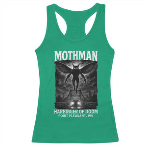 Mothman Racerback Tank Top Horror Poster Halloween Harbinger of Doom Cryptid Creature TS10 Irish Green Print Your Wear