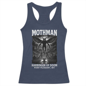 Mothman Racerback Tank Top Horror Poster Halloween Harbinger of Doom Cryptid Creature TS10 Navy Print Your Wear