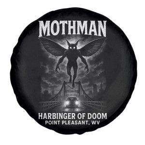 Mothman Spare Tire Cover Horror Poster Halloween Harbinger of Doom Cryptid Creature TS10 Print Your Wear