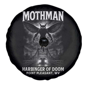 Mothman Spare Tire Cover Horror Poster Halloween Harbinger of Doom Cryptid Creature TS10 Print Your Wear