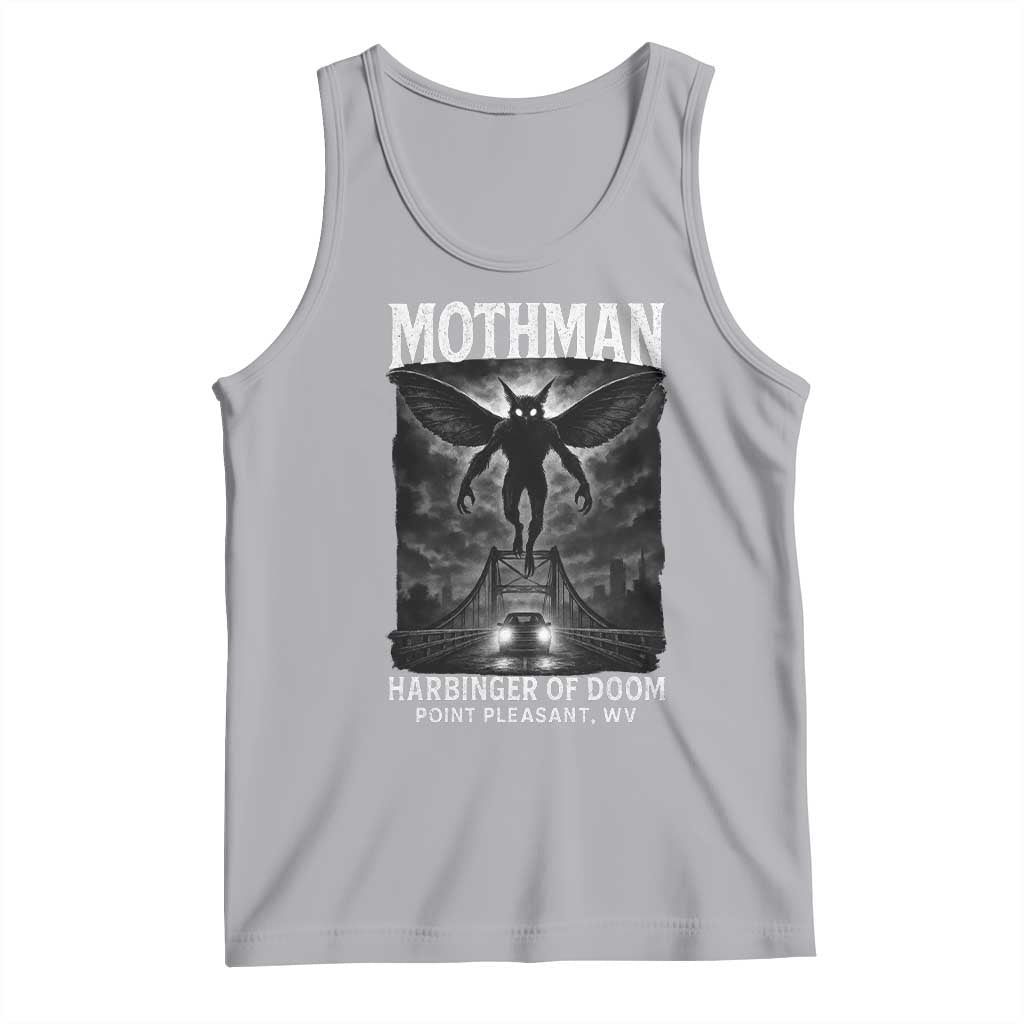 Mothman Tank Top Horror Poster Halloween Harbinger of Doom Cryptid Creature TS10 Athletic Heather Print Your Wear