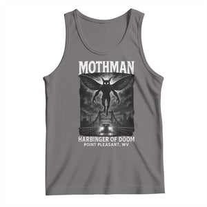 Mothman Tank Top Horror Poster Halloween Harbinger of Doom Cryptid Creature TS10 Deep Heather Print Your Wear