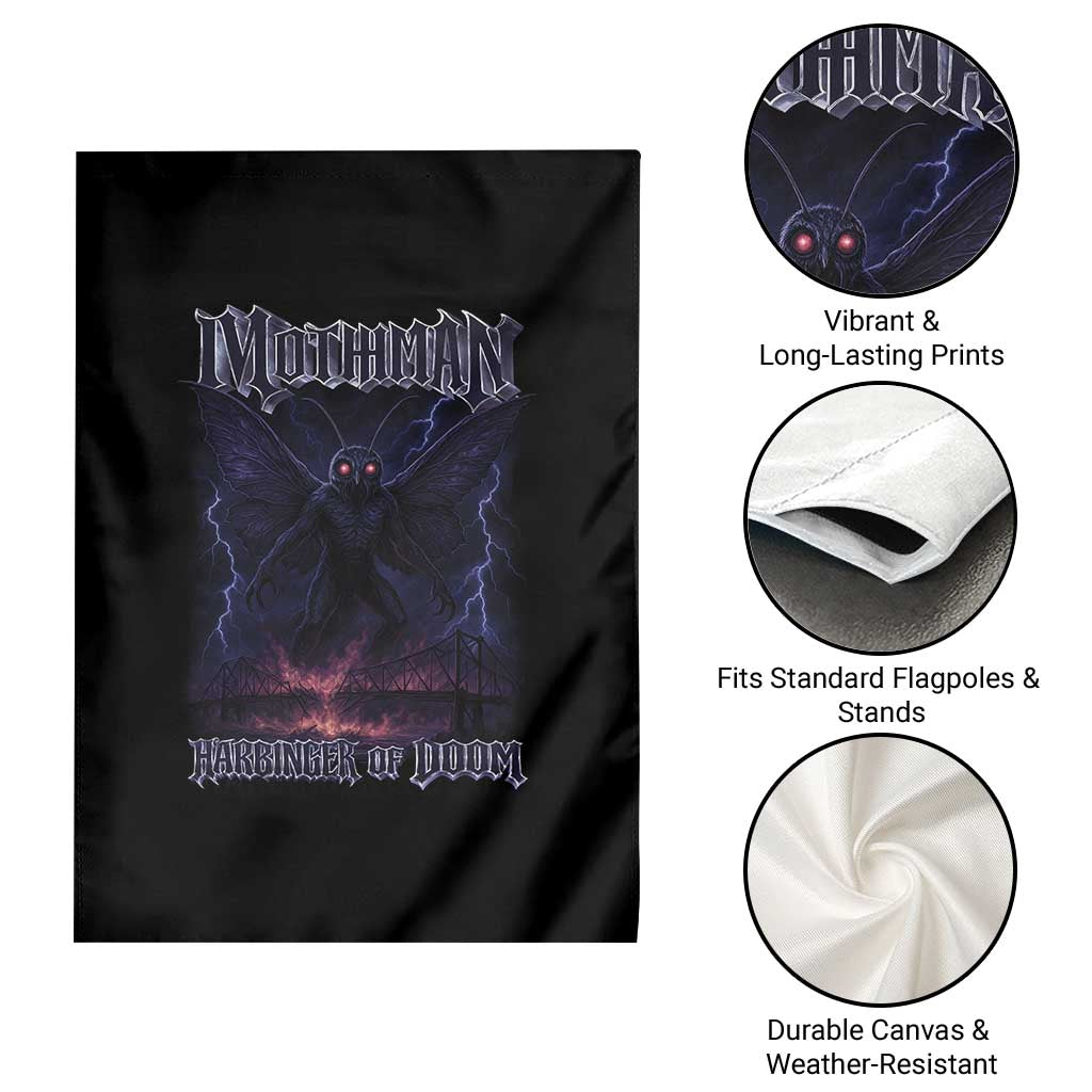 Mothman Garden Flag Black Bridge Folk Horror Cryptid Fan TS10 Print Your Wear