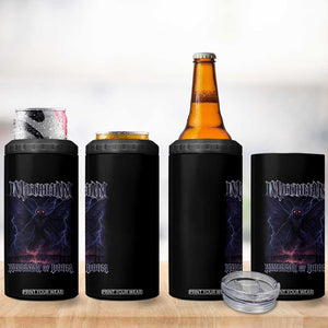 Mothman 4 in 1 Can Cooler Tumbler Black Bridge Folk Horror Cryptid Fan TS10 Print Your Wear