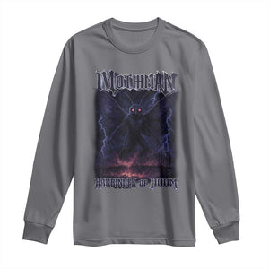 Mothman Long Sleeve Shirt Black Bridge Folk Horror Cryptid Fan TS10 Charcoal Print Your Wear