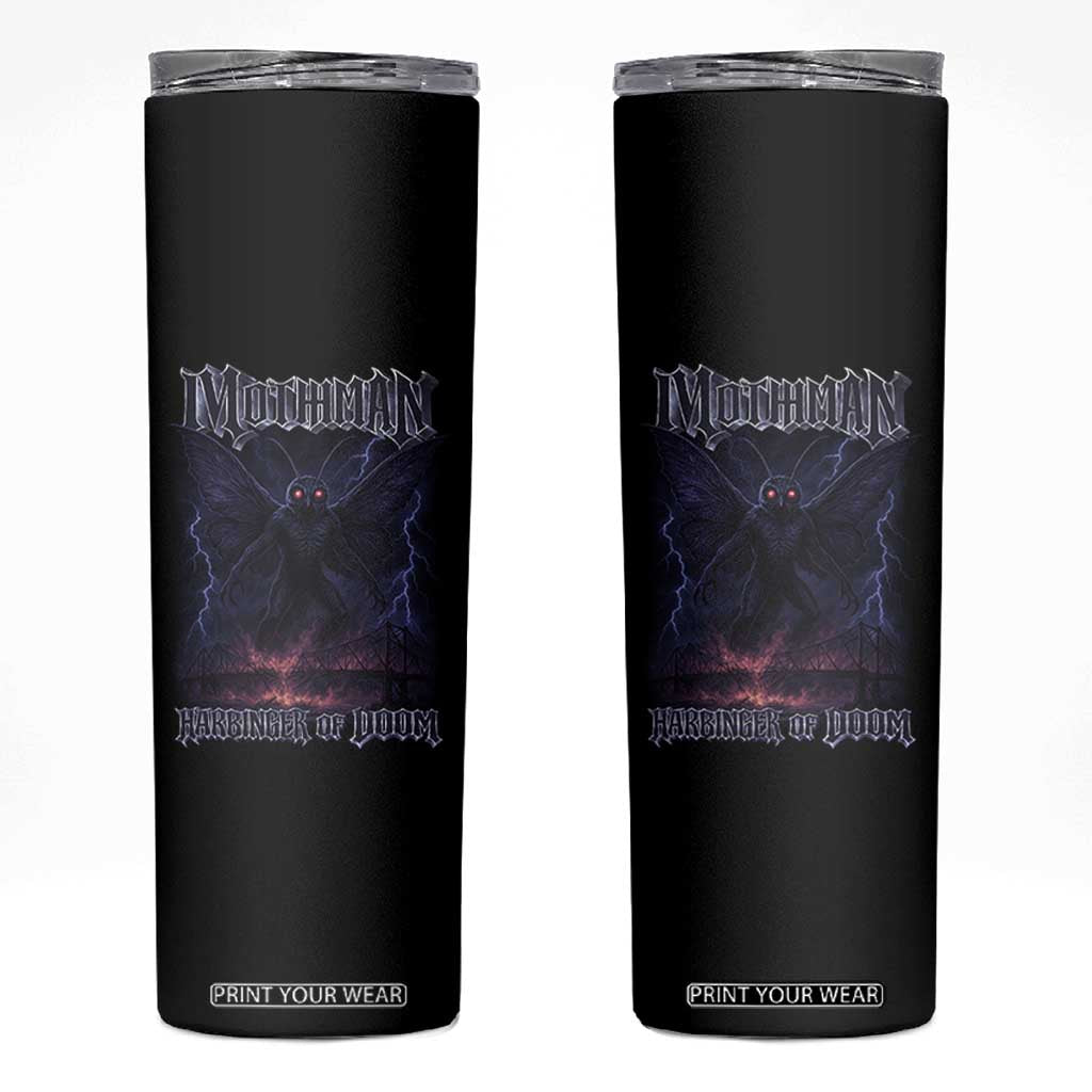 Mothman Skinny Tumbler Black Bridge Folk Horror Cryptid Fan TS10 Black Print Your Wear