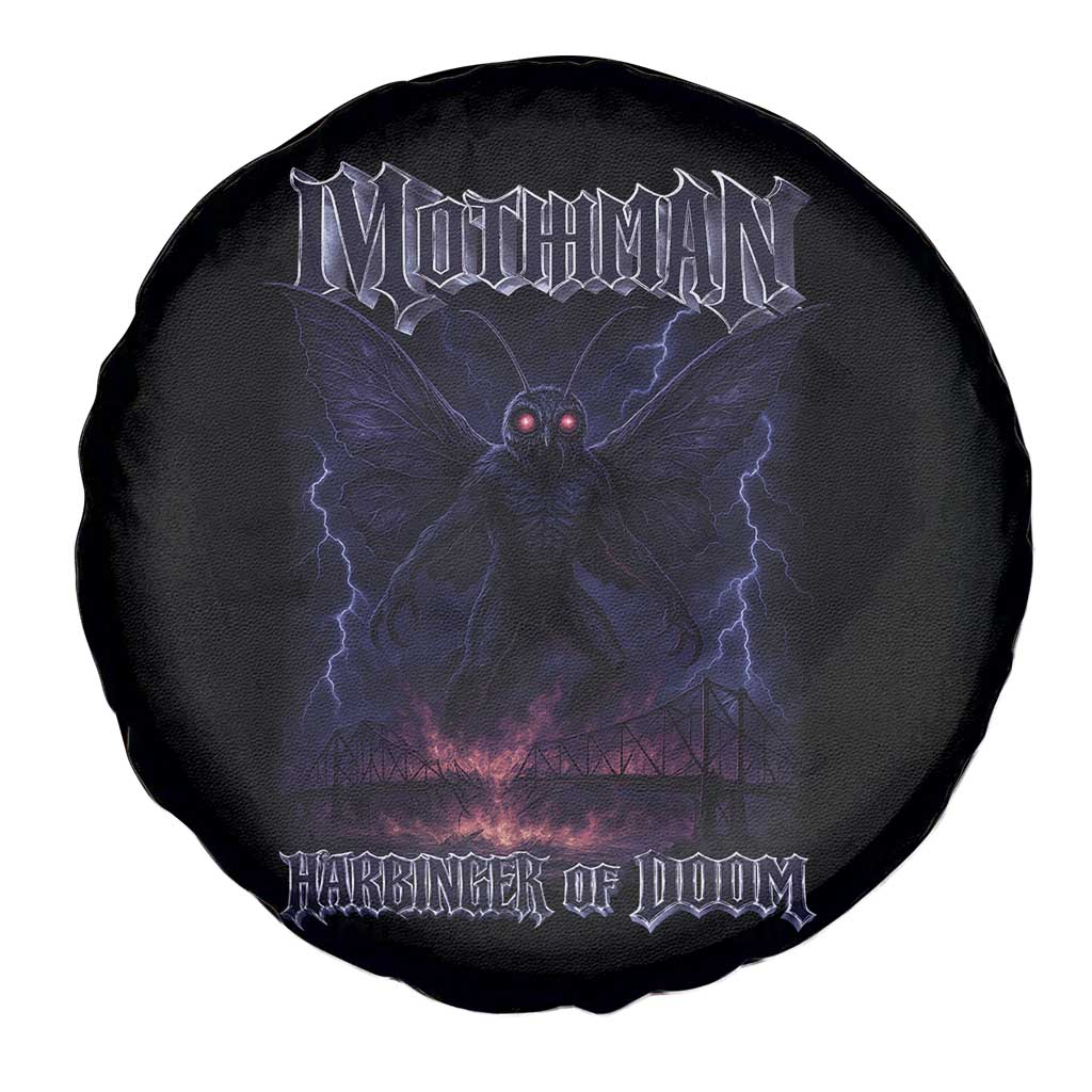 Mothman Spare Tire Cover Black Bridge Folk Horror Cryptid Fan TS10 Print Your Wear