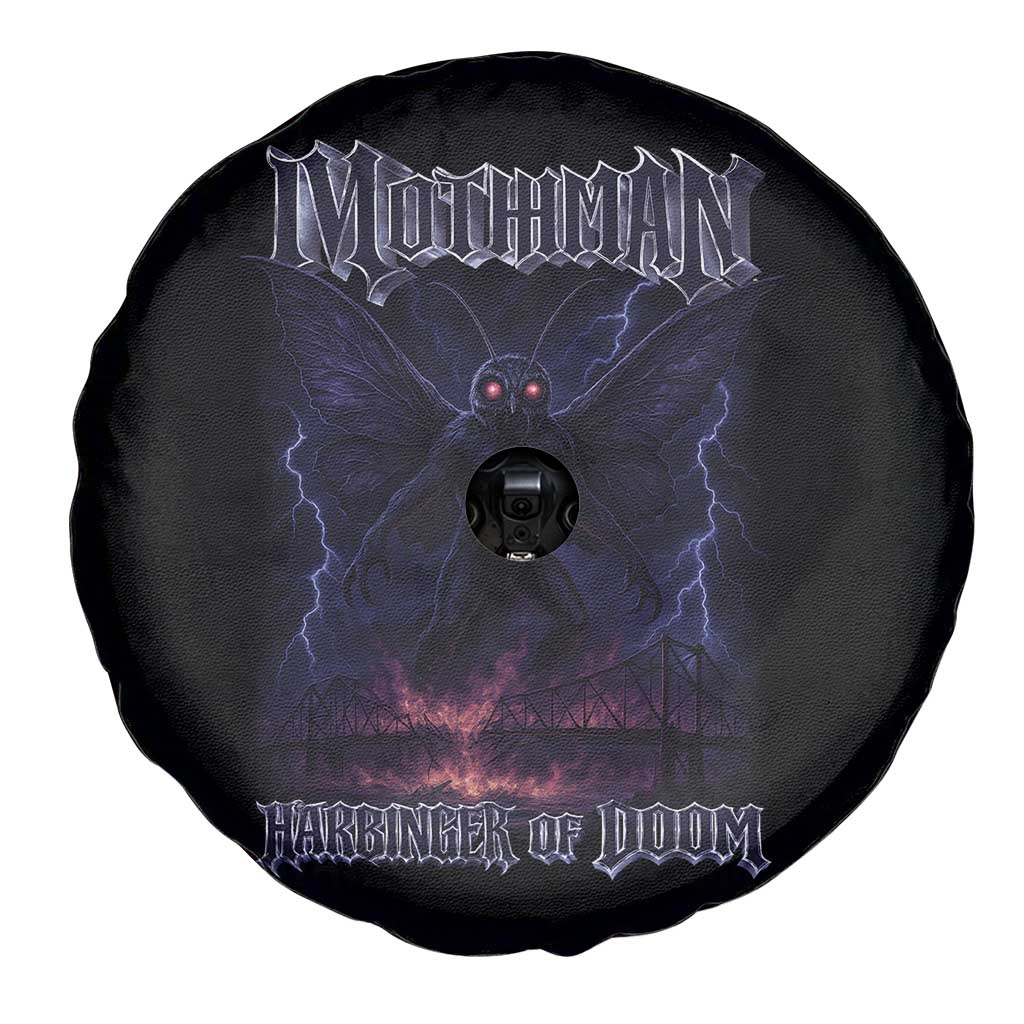 Mothman Spare Tire Cover Black Bridge Folk Horror Cryptid Fan TS10 Print Your Wear