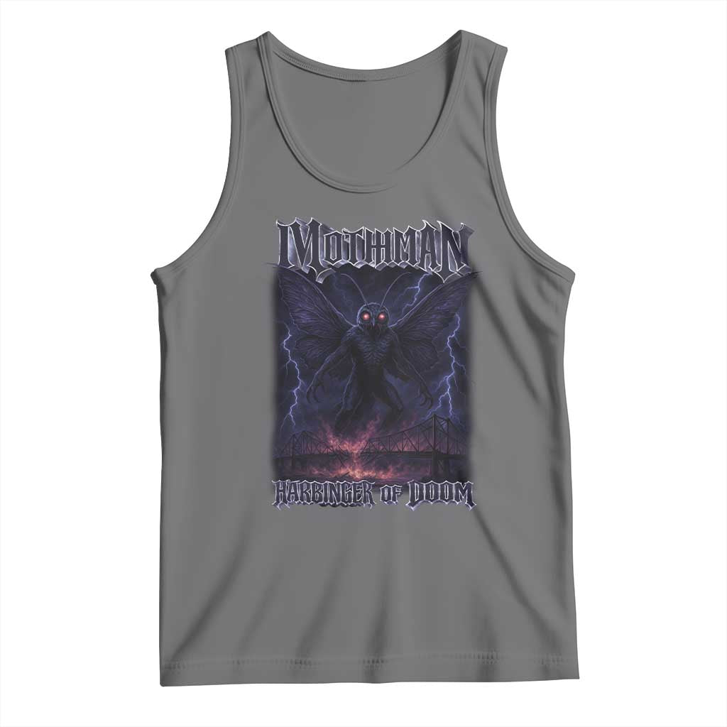 Mothman Tank Top Black Bridge Folk Horror Cryptid Fan TS10 Black Heather Print Your Wear