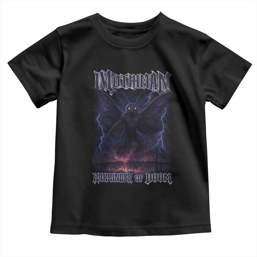 Mothman Toddler T Shirt Black Bridge Folk Horror Cryptid Fan TS10 Black Print Your Wear