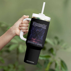 Mothman Tumbler With Handle Black Bridge Folk Horror Cryptid Fan TS10 Print Your Wear