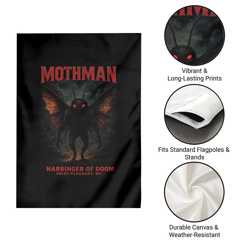 Mothman Garden Flag Horror Harbinger of Doom Urban Myth Cryptid Creature TS10 Print Your Wear