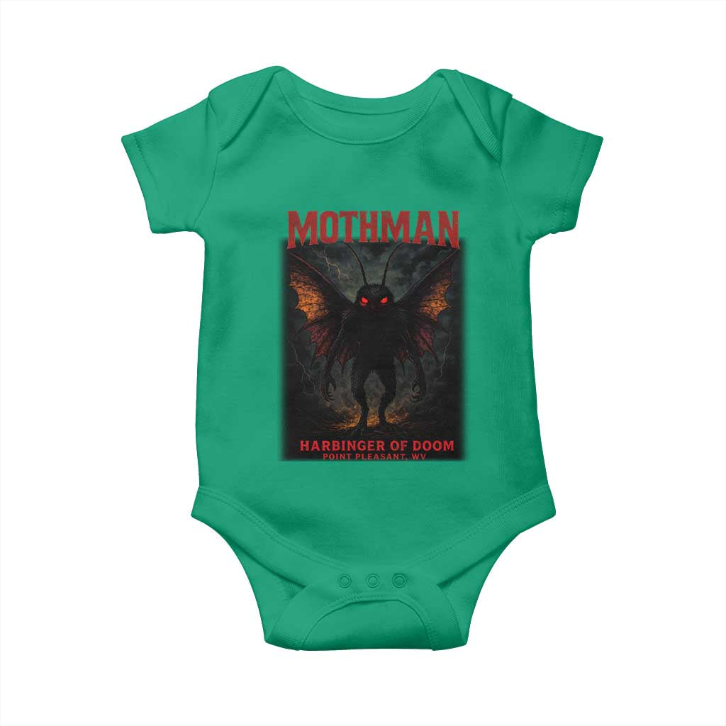 Mothman Baby Onesie Horror Harbinger of Doom Urban Myth Cryptid Creature TS10 Irish Green Print Your Wear