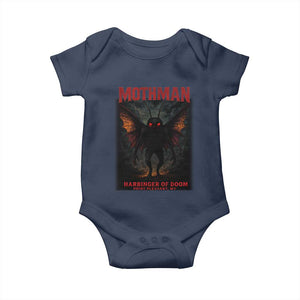 Mothman Baby Onesie Horror Harbinger of Doom Urban Myth Cryptid Creature TS10 Navy Print Your Wear