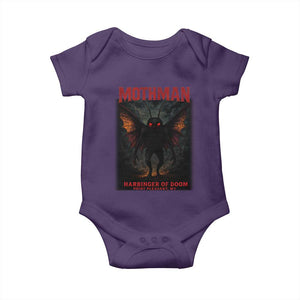 Mothman Baby Onesie Horror Harbinger of Doom Urban Myth Cryptid Creature TS10 Purple Print Your Wear