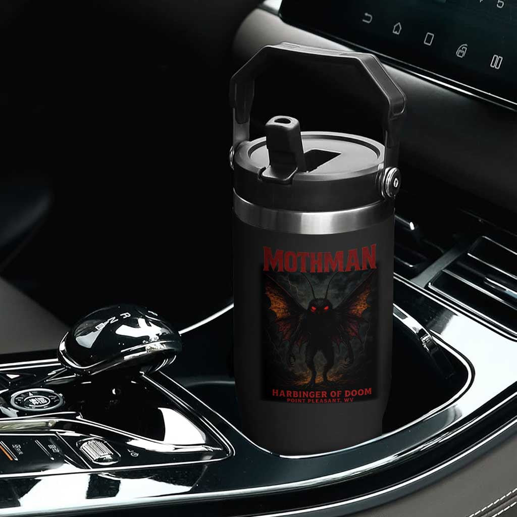 Mothman Flip Straw Tumbler Horror Harbinger of Doom Urban Myth Cryptid Creature TS10 Print Your Wear