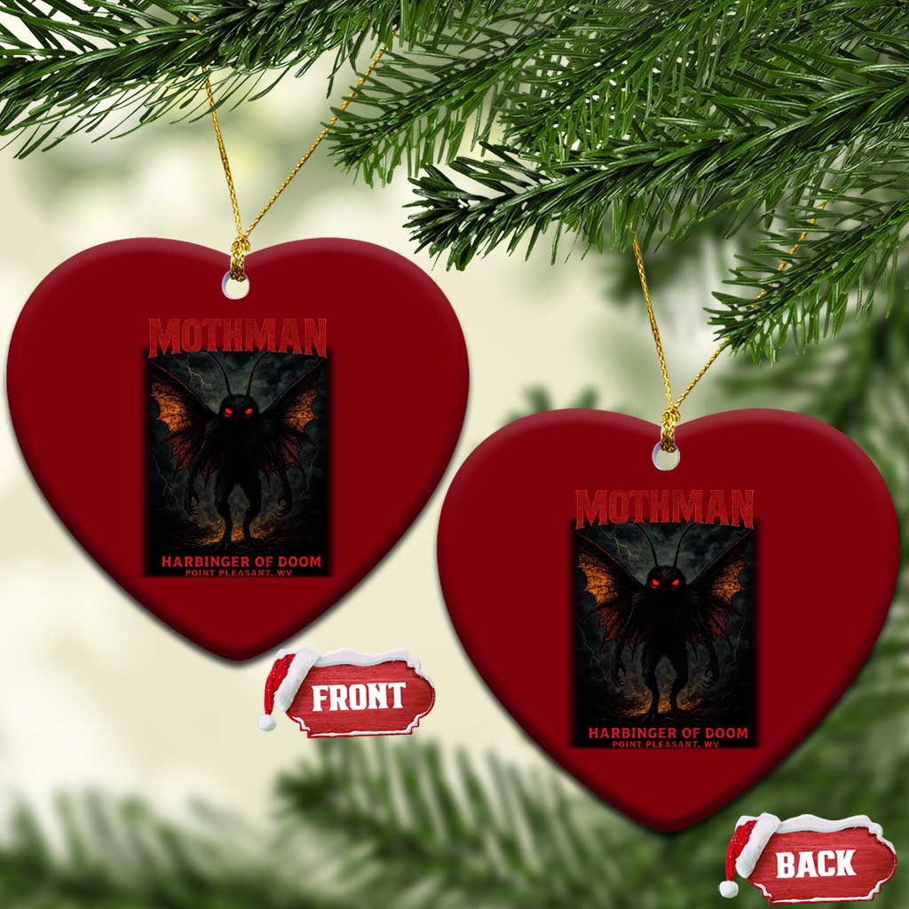 Mothman Ceramic Ornament Horror Harbinger of Doom Urban Myth Cryptid Creature TS10 Print Your Wear